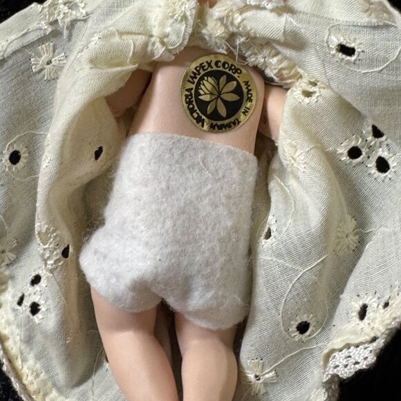 Vintage Victoria Impex Corp. Pisc Doll Baby 6" Dress Diaper - Picture 5 of 5